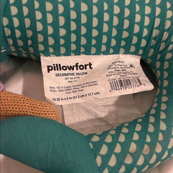 PILLOWFORT DECORATIVE MERMAID PILLOW 16” - Picture 4 of 9